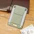 FINPAC MagSafe Wallet, Magnetic Card Holder for iPhone 15/14/13/12 Series, RFID Blocking, Slim Leather Wallet (Bamboo