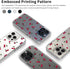 Idocolors 13 for iPhone Pro - Cute Cherry Case for Women, Clear Slim Crystal Case, Anti Peel Off, Not Yellowing