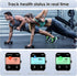 IOWODO Smart Watch, 1.85" Fitness Tracker for Men Women, 100+ Sport Modes, IP68 Waterproof, Heart Rate Monitor