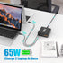 280W USB C Charger Block, 8-Port Charging Station, GaN III PD 65W Laptop Charger for MacBook Pro/Air, DELL
