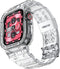 amBand Compatible for Apple Watch Band 45mm 44mm 42mm with Bumper Case, Crystal Cute Women Strap
