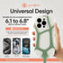 Pulpo Safety Phone Leash 6.1 6.8 Pulpo Safety Cell Phone Lanyard Green Fits Smartphones to - Anti Theft Phone Strap