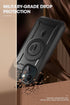 SUPCASE iPhone 15 Plus Case with Stand, Compatible with MagSafe, Built-in Screen Protector, Black