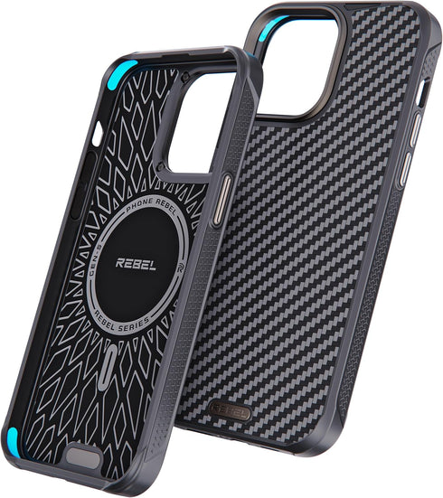 REBEL Case for iPhone 14 Pro Max - Gen-5 Aramid Fiber, Strong MagSafe Compatible, Shockproof Corners, Upgraded Design