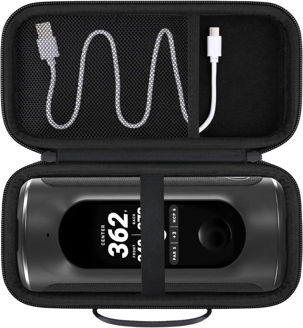 Hard Carrying Case for Blue Tees Golf Player + GPS Speaker with Touch Screen Display, Protection Case with Mesh Pocket
