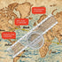 8 SimCoach Aviation Navigation Plotter, Premier Rotating Azimuth Plotter with WAC Charts, Flight Planning Routes Tools