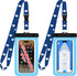 Cruise Lanyards Extra Large Waterproof Cell Phone Pouch - Touch Screen Dry Case for Phones up to 7” (2-Pack)