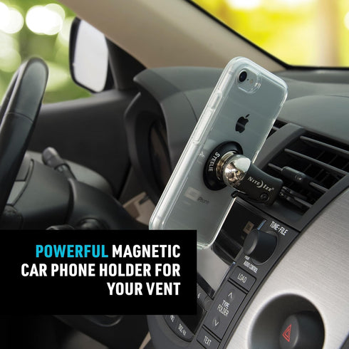 Nite Ize Steelie Vent Kit, Magnetic Cell Phone Holder for Car Vents, Phone Mount
