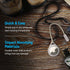 Pelican Protector AirTag Holder - Rugged Keychain with Strap Loop for Apple AirTag, Clear