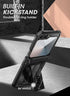 SUPCASE Samsung Galaxy Z Flip 6 Case - Black, with Stand & Belt-Clip, Hinge Protection, Full Body Rugged