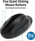 Kensington Pro Fit Ergonomic Wireless Mouse, Black (K75404WW), 8"x6"x4"