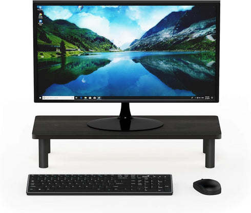 Furinno Espresso/Black Monitor Riser Stand