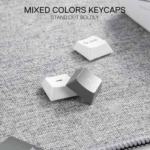 Redragon BK7114 Low-Profile Wireless Computer Keyboard, 98 Keys Slim Office Keyboard with 2.4G BT Wireless Connection