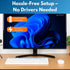 MANHATTAN Set 2.4 180580 Wireless Keyboard and Mouse Bluetooth & GHz for Multi-Device Switching Wireless Keyboard