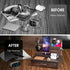 Wooden Phone Docking Station Nightstand Organizer with Drawer Storage, Cell Phone Stand Gifts for Men, Dad, Boyfriend,