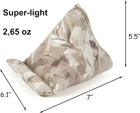 STEPHAN AND THEODORE 7 6.1 5.5 Inches Handmade Phone Pillow Holder - The Wedge Mobile Device Stand - Fabric Phone Stand
