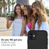 DEENAKIN iPhone 11 Case with Screen Protector, Black Silicone Gel Rubber Bumper Cover, Slim Fit Shockproof Protective