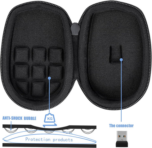 co2CREA Hard Case for Logitech MX Anywhere 3S, 3, 2S, Compact Performance Mouse (Graphite Case)