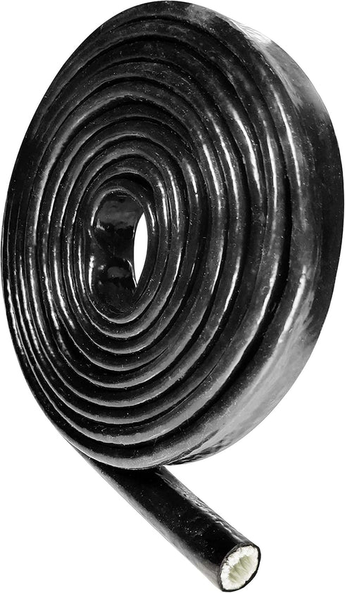 STEBER 3/4 ID Heat Shielded Fire Thermo Armor Fire Sleeve Silicone Coated Fiberglass