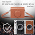 Rieibi Instax Mini EVO Case, Vintage PU Leather Protective Case for Fuji Instax Mini EVO Instant Camera - Brown