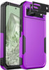 Ezanmull Google Pixel 8A Case: Purple, 15 FT Military Grade Drop Protection, Non-Slip, with Screen & Camera Lens