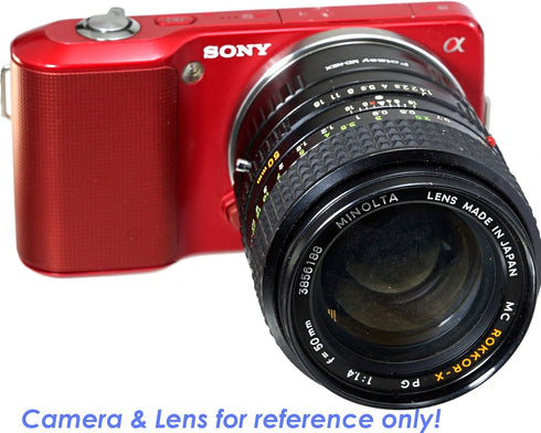 Fotasy Minolta MD MC Rokkor Lens to E Mount Adapter, Compatible with Sony a7 Series, Alpha 1, ZV-E10