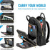 Backpack Backpacks 15.6" LOVEVOOK Laptop for Women, Water Resistant Travel Work Black Purse Business Teacher Nurse