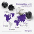 Targus Universal Power Travel Adapter, Black – International Plug Adapter for Europe, UK, AUS, and More