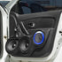 X AUTOHAUX 4 Inch Car Metal Audio Speaker Grill Cover, Mesh Woofer Horn Guard, Decorative Circle Grille Protector Blue