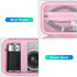 BOVKE Carrying Case for Fujifilm X100VI / X100V Digital Camera, Extra Mesh Pocket, Pink