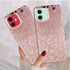 J.west Case for iPhone 12/12 Pro 6.1-inch, Luxury Bling Glitter Leopard Print Design, Soft Metallic TPU Cover for Women