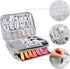 Electronics Organizer Travel Case, Cord Cable Charger Bag, Double Layers Tech Pouch with 5 Cable Ties, Grey