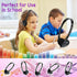Kids Headphones Bulk 30 Pack, Wholesale Earphones for School Students, Children, Teen Boys Girls (Black)