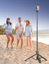 SelfieShow 71" 17/16/15/14/13/Android/Camera Aluminum Phone Tripod, Travel Tripods for iPhone with Remote, Extendable