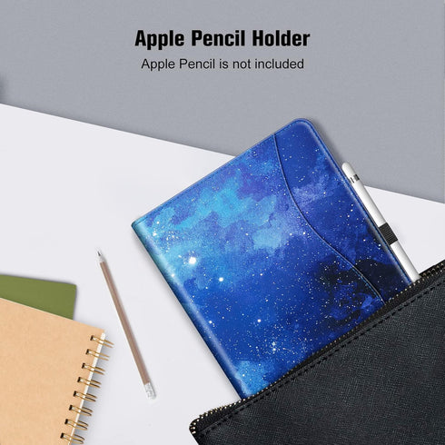 Fintie Case for iPad 9th/8th/7th Generation, 10.2 Inch Multi-Angle Viewing Stand Cover with Pocket, Starry Sky