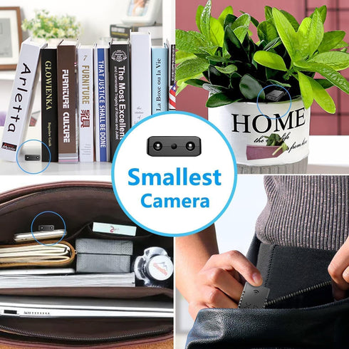 Smallest Wireless WiFi Camera HD1080P – Portable Video Baby Monitor with Night Vision, Motion Detection, Cloud Storage