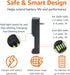 Amazon Basics 4-Bay, Smart Battery Charger for Rechargeable AA and AAA NiMh Batteries, Fast Charging with LED