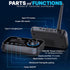 Pyle Wireless Bluetooth Transmitter Receiver, Audio Transmitting Box for TV Home Stereo, Bluetooth 5.0