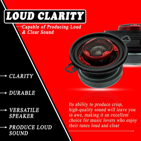 MB Quart XK2-108 3.5-Inch 140 Watt 2-Way Coaxial Speaker System for Superior Car Audio Performance