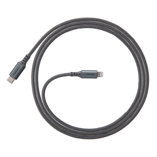 Ventev ChargeSync Alloy USB C to Apple Lightning Cable, 4ft, Fast Charging & High-Speed Data Transfer, MFi Certified -