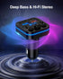 AILKIN 54w 5.4 Bluetooth Fm Transmitter for Car, Fast Charging, Blue Tooth Car Charger USB-C USB-A Multi Ports