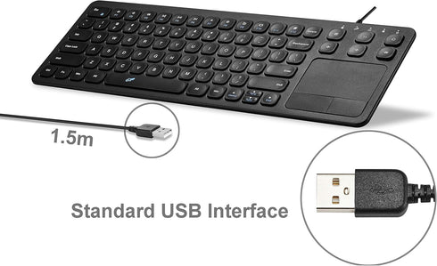 Vilros 15 Inch USB Keyboard with Touchpad - Great for Raspberry Pi