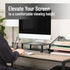 14.5"L 9.25"W 4-5.5"H, Set 2, Mind Reader Monitor Stand, Height Adjustable, Ventilated Laptop Riser, Metal, x x