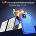 Cozycase Waterproof Case for iPhone 12 Pro Max - Full Body Rugged Dustproof Shockproof Cover with Built-in Screen