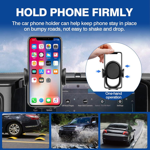 Autorder Car Phone Holder for 2024-2025 Jeep Wrangler JL/Gladiator JT, 12.3-Inch Screen, 360 Degree Rotation