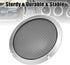 X AUTOHAUX 8" Round Speaker Grille Cover Mesh Trim, Silver Tone Subwoofer Grille Horn Protective Guard for Car Stereo