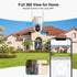 Wireless Outdoor Solar Security Cameras, 2K HD Video Surveillance, Color Night Vision, 2 Way Talk, PIR Detection