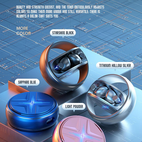 Bluetooth Headphones Wireless Earbuds, 40H Playtime HiFi Stereo Sound Earphones with Charging Case, IPX6 Waterproof