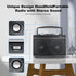 Portable AM FM Radio with Best Reception, Transistor Radio with Bluetooth, Wall or Battery Powered, Small Radio for