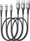 SUNGUY USB to USB C Cable 1.5FT, 10Pack USB A to USB C Charger Cord, 3A Fast Charging for iPhone/Samsung